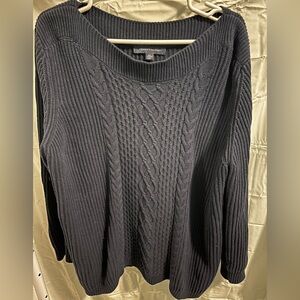 Tommy Hilfiger navy blue cable knit sweater, size XXL